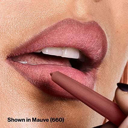 Lip Liner by Revlon, Colorstay Face Makeup with Built-in-Sharpener, Longwear Rich Lip Colors, Smooth Application, 660 Mauve