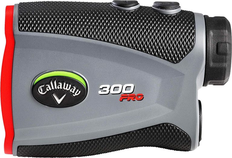 Callaway 300 Pro Slope Laser Golf Rangefinder – golf laser rangefinder featuring slope with an external on/off indicator