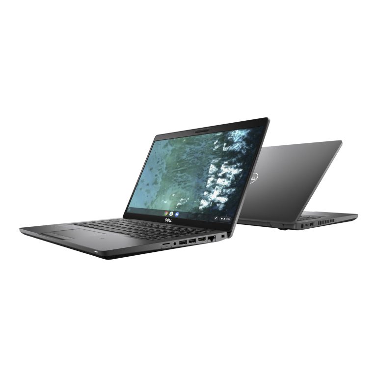 Dell Latitude 14″ Chromebook, Intel Core i3 i3-8145U, 4GB RAM, 64GB SSD, Chrome OS, Titan Gray/Carbon Fiber, 5400