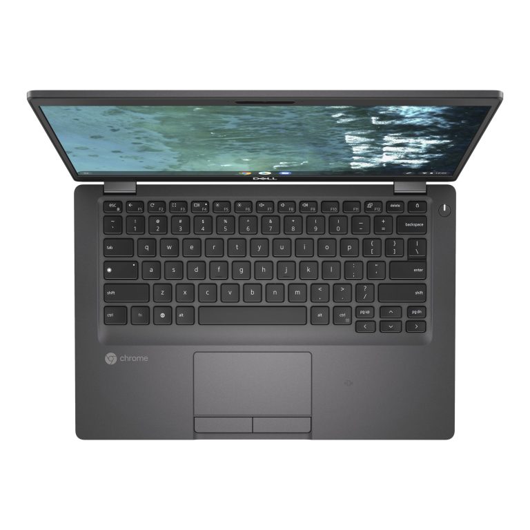 Dell Latitude 14″ Chromebook, Intel Core i3 i3-8145U, 4GB RAM, 64GB SSD, Chrome OS, Titan Gray/Carbon Fiber, 5400