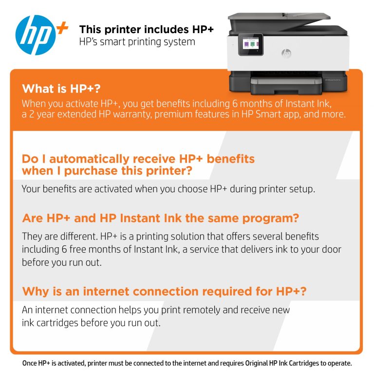 HP OfficeJet 9015e All-in-One Wireless Color Inkjet Printer – 6 months free Instant Ink with HP+
