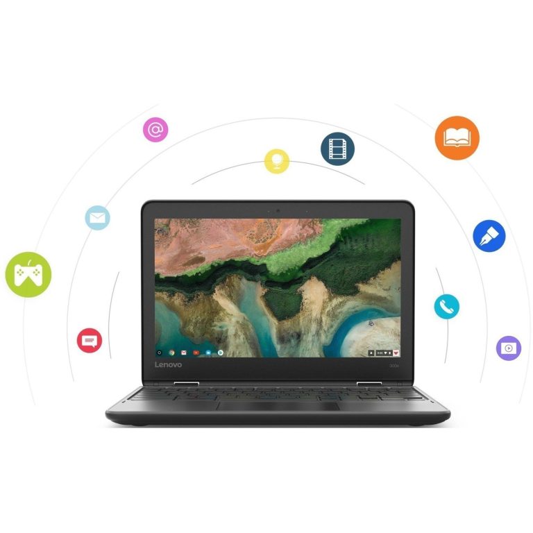 Lenovo 300e Chromebook 2nd Gen 81MB0082US 11.6″ Touchscreen Chromebook – HD – 1366 x 768 – Intel Celeron N4020 Dual-core (2 Core) 1.10 GHz – 4 GB Total RAM – 32 GB Flash Memory – Black