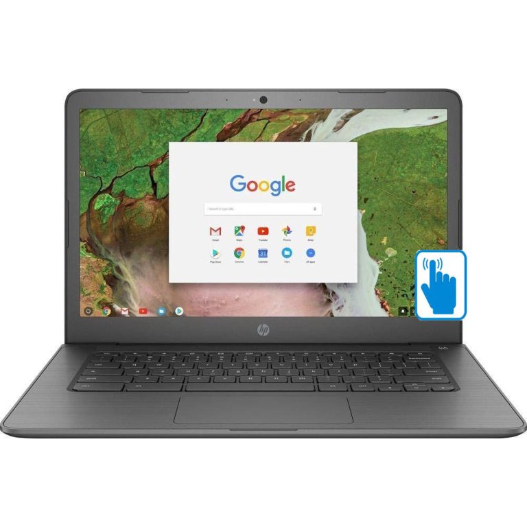 HP 14″ Touchscreen Chromebook (Intel Celeron N3350 Processor, 4GB RAM, 32GB eMMC Flash, 14″ HD 1366×768 Touch, Intel HD 500, WiFi, Bluetooth, Webcam, Chrome OS)