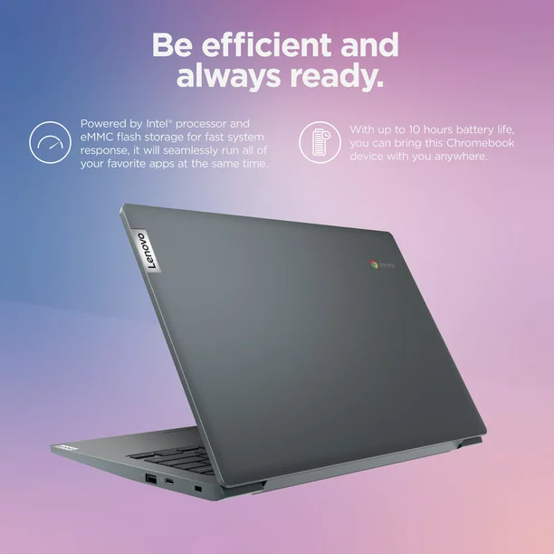 Lenovo ChromeBook 3 14″ with Headset Bundle, Celeron N4020, 4G RAM, 64G eMMC, Chrome OS, Abyss Blue, 82C1002AUS