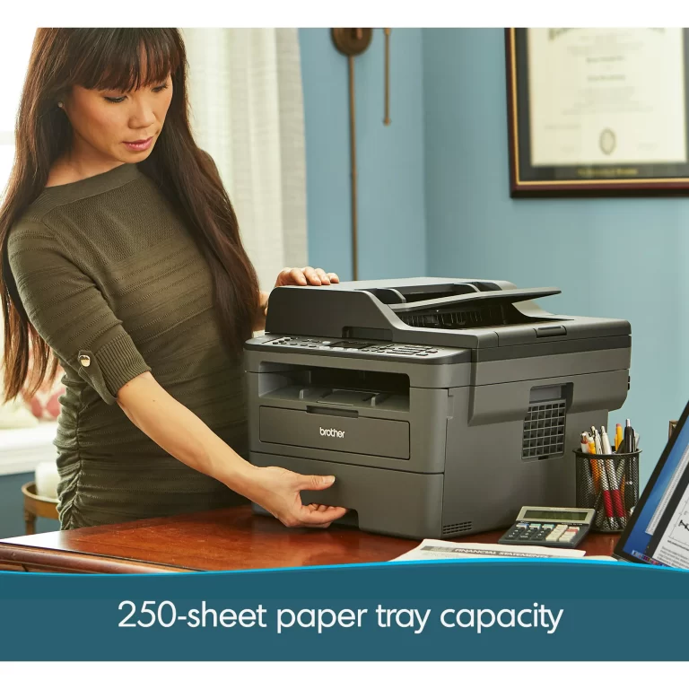 Brother MFC-L2710DW Monochrome Laser All-in-One Desktop Printer, Duplex Printing, Wireless Connectivity