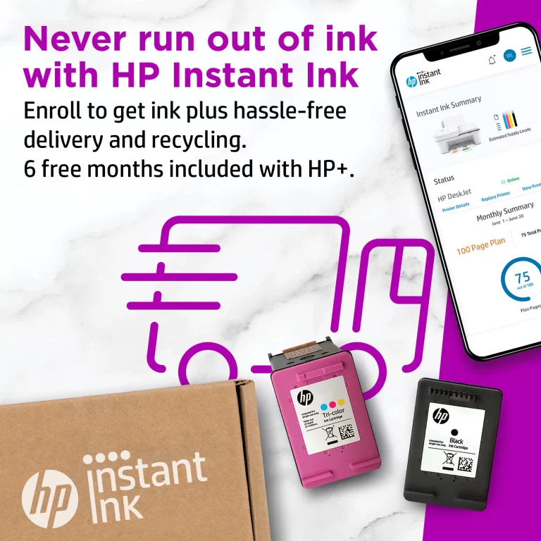 HP OfficeJet 8022e All-in-One Wireless Color Inkjet Printer – 6 Months Free Instant Ink with HP+
