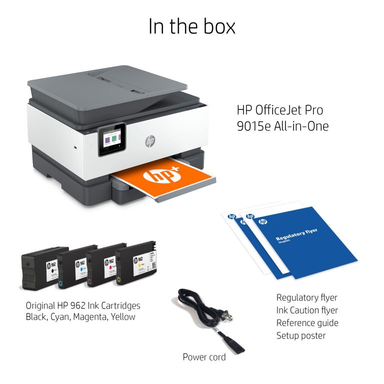 HP OfficeJet 9015e All-in-One Wireless Color Inkjet Printer – 6 months free Instant Ink with HP+