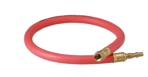 Bright Orange Air Line Leader Hose Whip 600mm x 10mm 1/4″ BSP LL