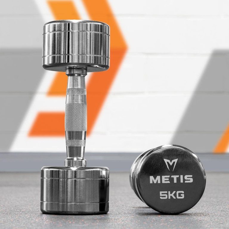 METIS Chrome Dumbbell Weights [Pair] – Pair of Dumbbell Hand Weights [2lb – 22lb] | Exercise & Fitness Dumbbells | Steel Weights Dumbbells Set |…