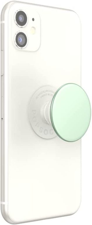 PopSockets: Phone Grip with Expanding Kickstand, for Phone – Aluminum Honeydew Green