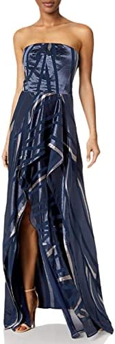 HALSTON Women’s Strapless Burnout Gown