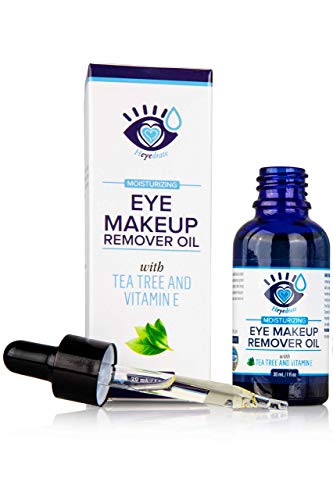 Gentle, Waterproof Eye Makeup Remover – Moisturizing and Organic with Vitamin E and Tea Tree Oil to Support Healthy Eyes (1-Pack)