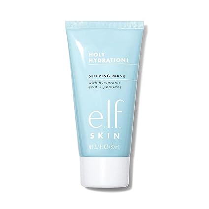 E.l.f Holy Hydration! Sleep Mask, Ultra-Hydrating Dual-Use Face Mask, Replenishes & Nourishes Dry Skin for a Plumped Up Complexion, 2.7 Fl Oz (80mL)