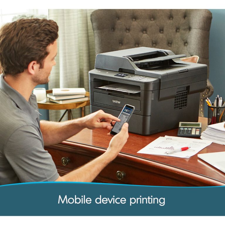 Brother MFCL2750DW Monochrome All-in-One Wireless Laser Printer, Duplex Copy & Scan