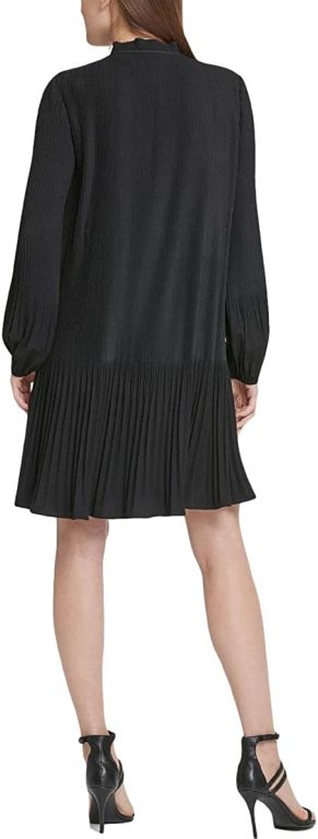 DKNY Women’s Tie Neck Dress