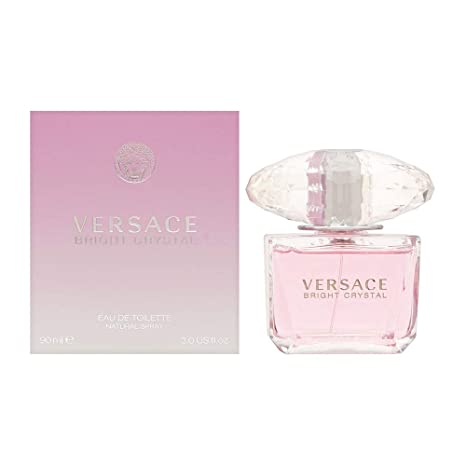 Versace Bright Crystal Eau De Toilette Spray for Women 3.0 Ounce, pink