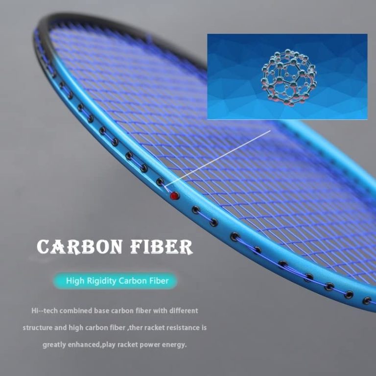 n/a 5U 75G Full Carbon Fiber Strings Badminton Rackets Professional Light Weight Training Racquet High Tension 22-30LBS