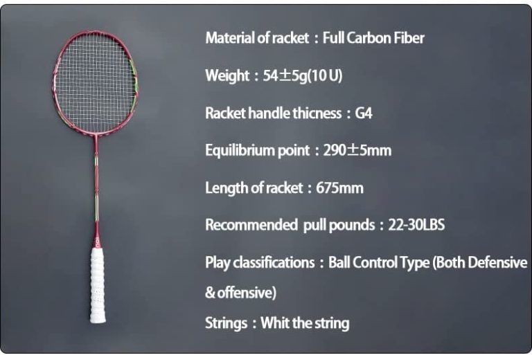 CZDYUF Lightest Full Carbon Fiber Badminton Rackets 10U 52G 22-30LBS G4 Training Racquet with String Bags Speed Sports for Adult