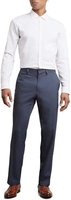 Kenneth Cole Reaction Men’s Stretch Modern-Fit Flat-Front Pant