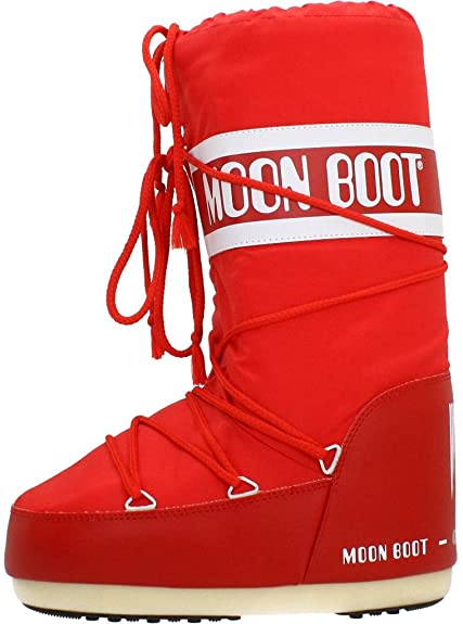 Tecnica Moon Boot Unisex Nylon Winter Boot,Red, 39-41 EU, 7-8.5 US Men’s, 8-10 US Women’s