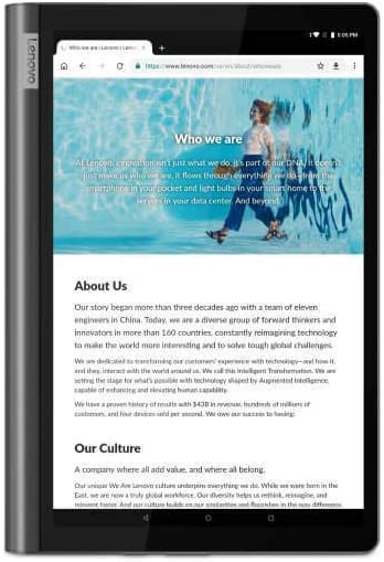 Lenovo Yoga Smart Tab, 10.1″ FHD Android Tablet, Octa-Core Processor, 64GB Storage, 4GB RAM, Iron Grey, ZA3V0005US