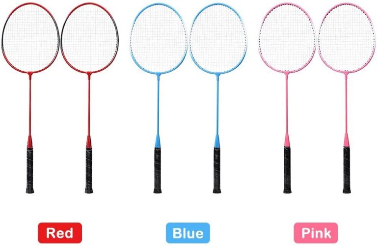 CZDYUF 2 Player Badminton Racket Set Indoor Outdoor Sports Students Practice Badminton Racquet with Cover Bag