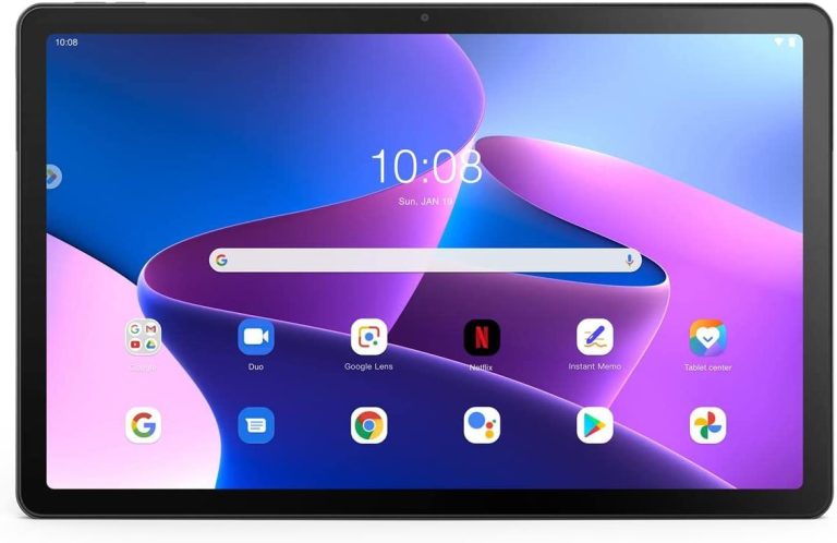 Lenovo Tab M10 Plus Gen 3 10.6″ 2K 128GB Wi-Fi Tablet, MediaTek Helio G80, 4GB RAM, Android 12, Storm Gray