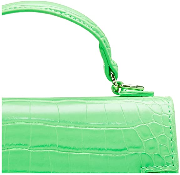 Steve Madden Steve Mdden DIGNIFY Croco Top Handle Bag, Lime