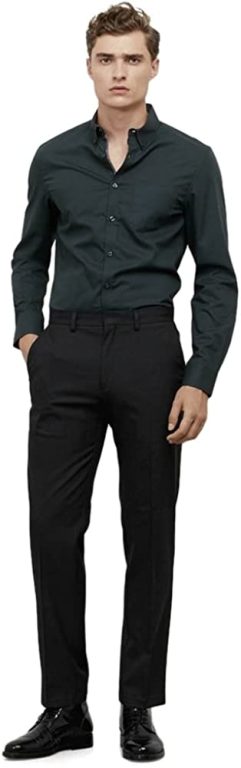 Kenneth Cole Reaction Men’s Stretch Modern-Fit Flat-Front Pant