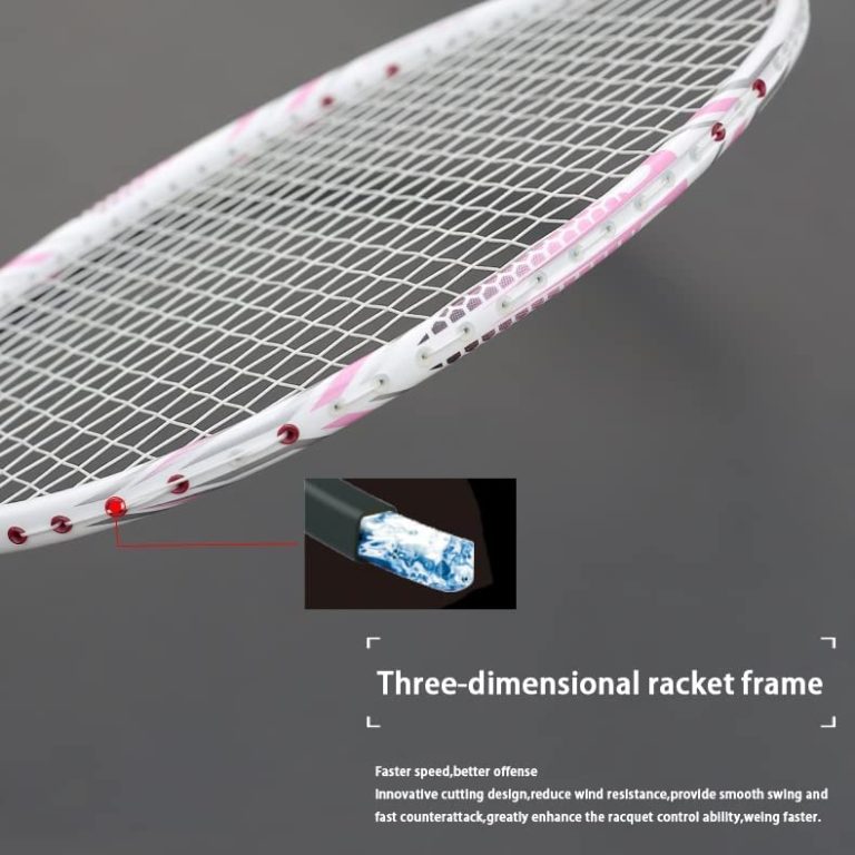 SDGH Carbon Fiber Badminton Rackets with String Bag Professional Racket Super Light 8U Racquet 65g-68g Speed Sports Padel (Color : D, Size : 1)