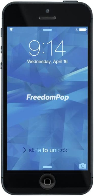 FreedomPop iPhone 5 16GB LTE – Black – No Contract (Certified Refurbished)