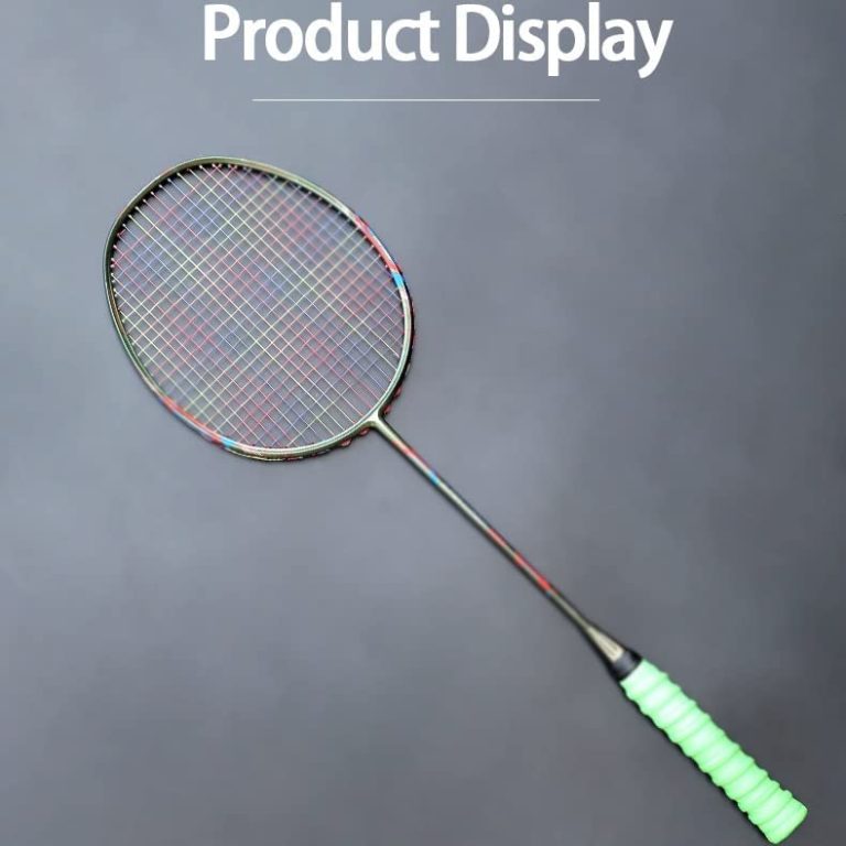 CZDYUF Carbon Fiber Badminton Rackets Strung Professional Training Offensive Racquet Super Light 83G Sports