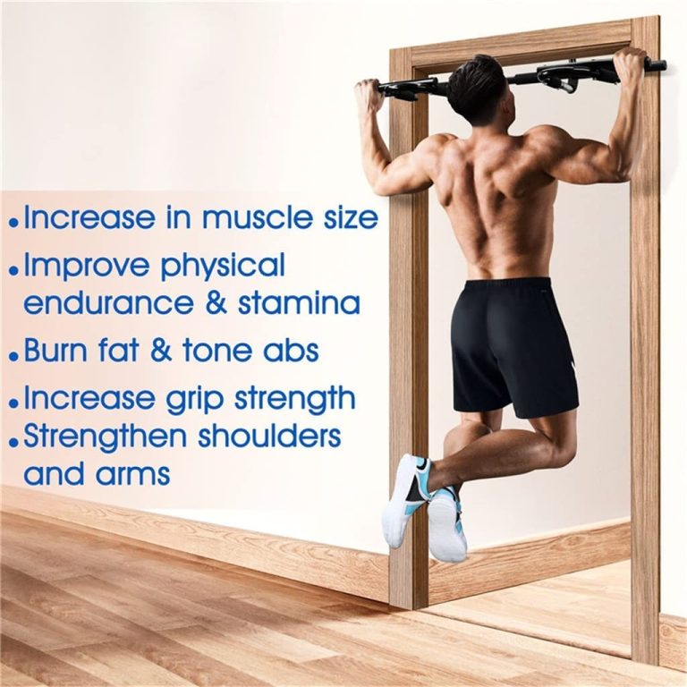 DHTDVD Indoor Fitness Door Frame Multi-Functional Pull Up Bar Wall Chin Up Bar Horizontal Bar Fitness Equipments Body Building