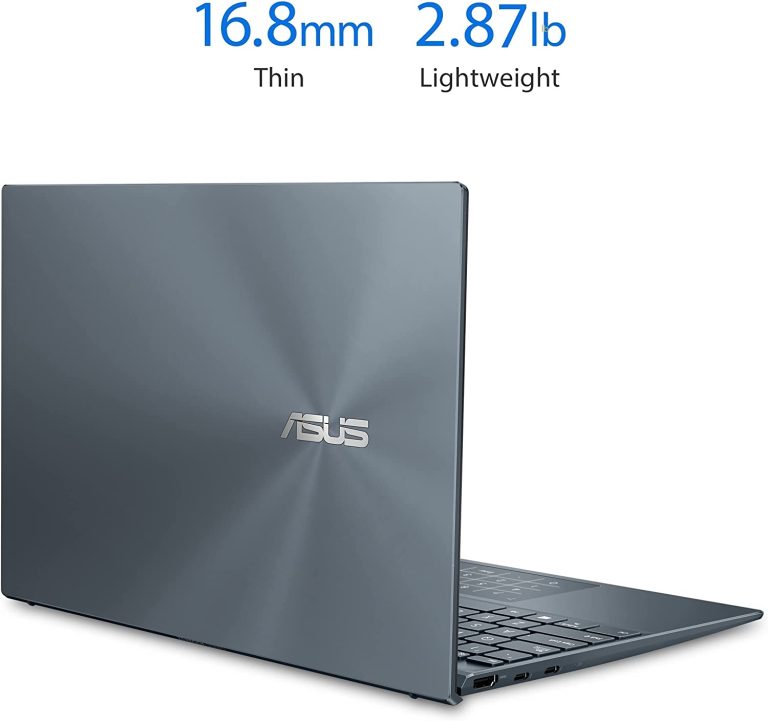 ASUS ZenBook 14 Ultra-Slim Laptop 14” FHD Display, AMD Ryzen 9 5900HX CPU, Radeon Vega 7 Graphics, 16GB RAM, 1TB PCIe SSD, NumberPad, Windows 11 Pro, Pine Grey, UM425QA-XH99