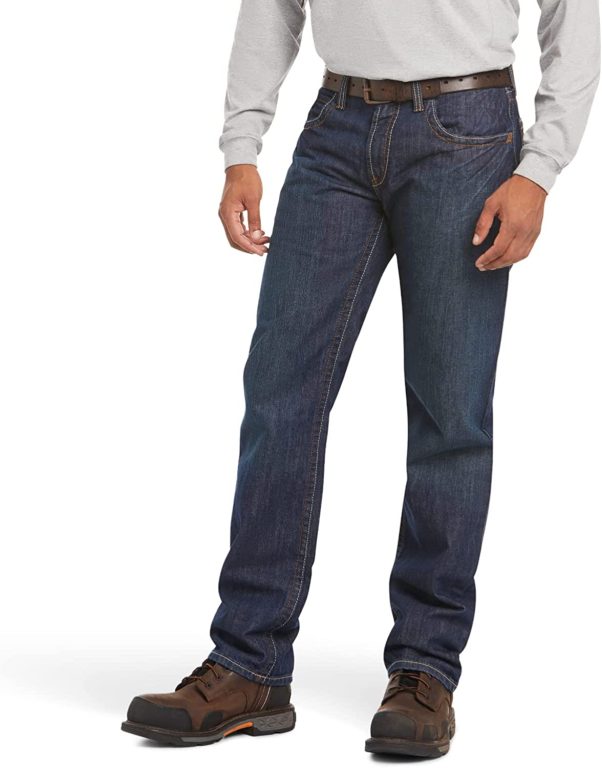 Ariat FR M3 Loose Basic Stackable Straight Leg Jeans – Men’s Fire Resistant Denim