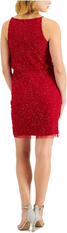 Adrianna Papell Women’s Beaded Short Dress