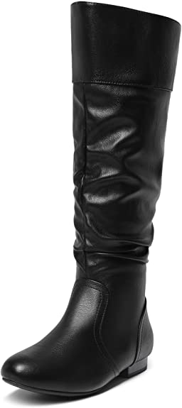 DREAM PAIRS Women’s Wide Calf Knee High Pull On Fall Weather Winter Boots