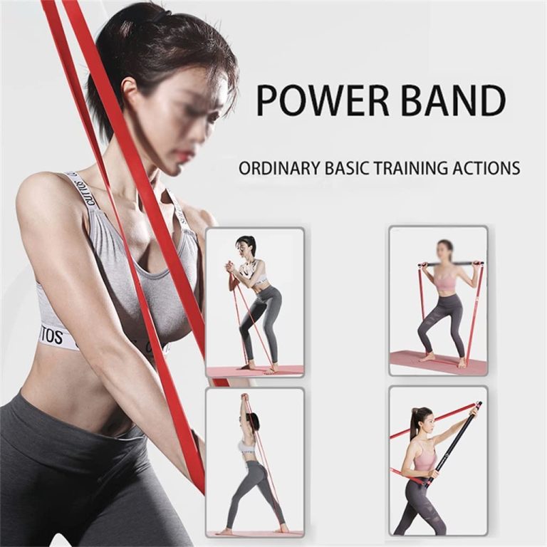 LLLY Full Body Workout Elastic Fitness Band Resistance Band Exercise Equipment and Fitness Exercise Sticks Weightlifting (Color : E, Size : 1)