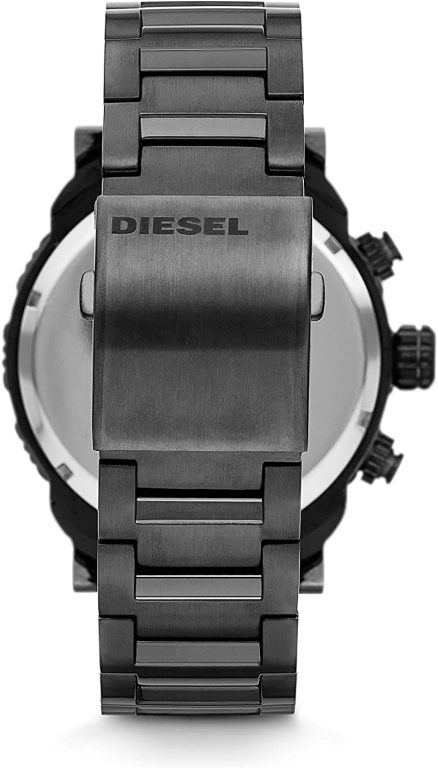 Diesel Men’s Cliffhanger 2.0 Quartz Stainless Steel and Silicone Three-Hand Watch