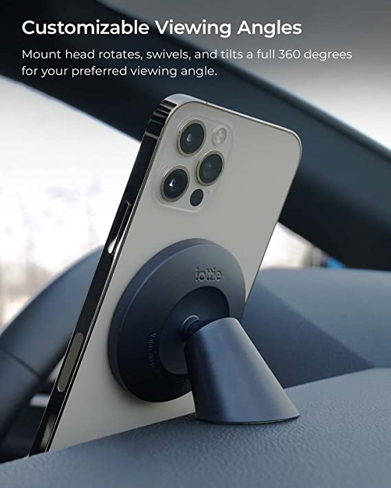 iOttie Velox Magnetic Flush Mount Car Phone Holder. Compatible with MagSafe iPhones Including iPhone 12/iPhone 13/iPhone 14, iPhone 12/13/14 Pro & Pro Max, iPhone 12/13 Mini, iPhone 14 Plus