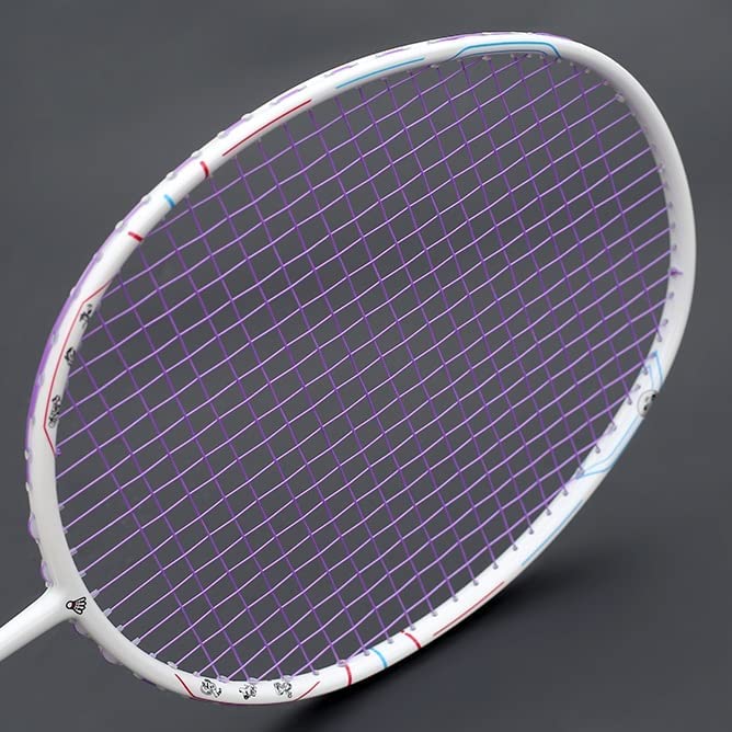 LUKEO Carbon Fiber String Badminton Rackets Super Light Professional Racquet Bags Sports Adult