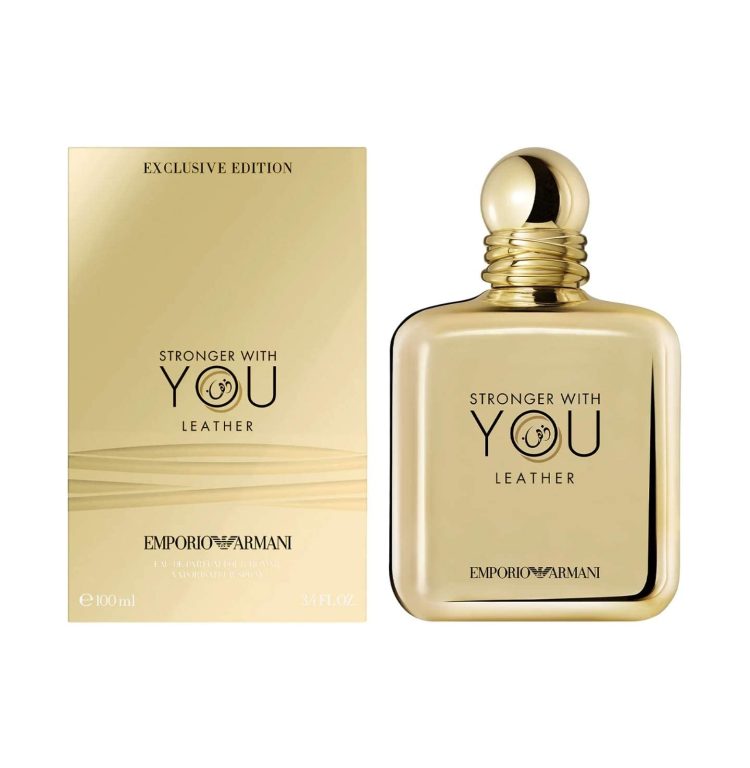 EMPORIO ARMANI STRONGER WITH YOU LEATHER by Giorgio Armani, EAU DE PARFUM SPRAY 3.4 OZ