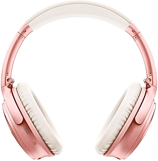 Bose QuietComfort 35 II Wireless Bluetooth Headphones, Noise-Cancelling, with Alexa Voice Control – Rose Gold