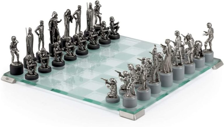 Royal Selangor Hand Finished Star Wars Collection Pewter Star Wars Classic Chess Set Gift