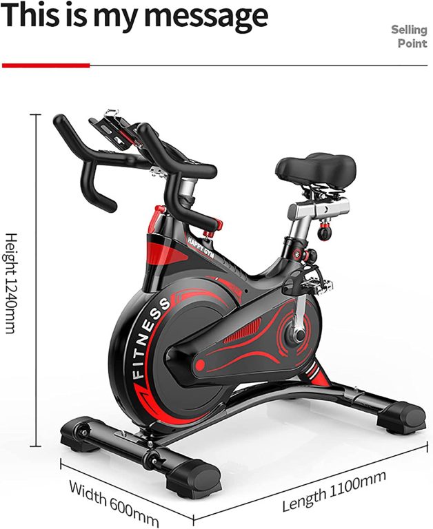 BETTER ANGEL XBT Indoor Cycle Cycling Exercise Bike – Stationary Exercise Bike, Fitness Upright Workout Bike, Magnetic Upright Bicycle, Magnetic Bike, X…