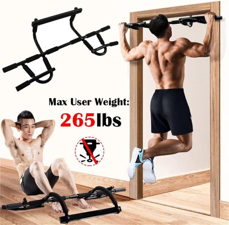 DHTDVD Indoor Fitness Door Frame Multi-Functional Pull Up Bar Wall Chin Up Bar Horizontal Bar Fitness Equipments Body Building