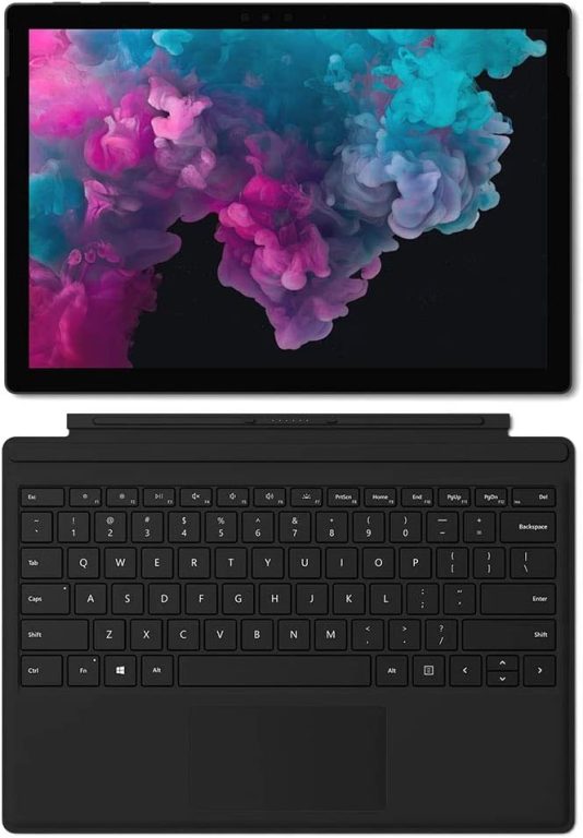 Microsoft Surface Pro 6 (Intel Core i5, 8GB RAM, 256GB) – Microsoft Surface Pro Black Signature Type Cover- Black