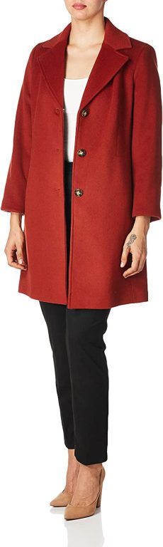 Calvin Klein womens Classic Cashmere Wool Blend Coat