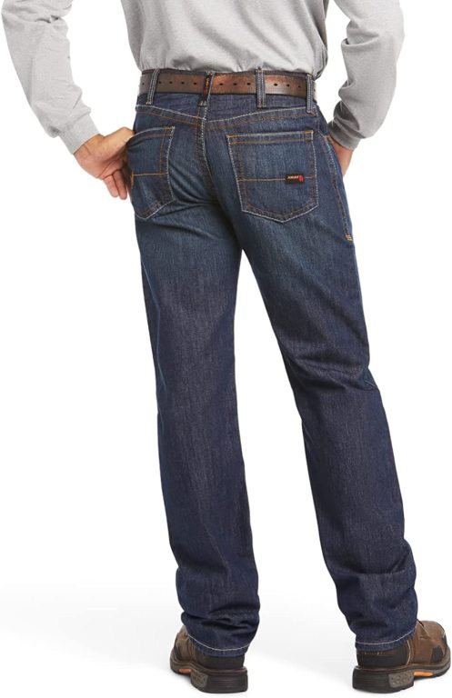 Ariat FR M3 Loose Basic Stackable Straight Leg Jeans – Men’s Fire Resistant Denim