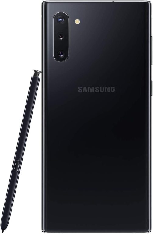 Samsung Galaxy Note 10 SM-N970F/DS, 4G LTE, International Version (No US Warranty), 256GB 8GB RAM, Aura Black – GSM Unlocked